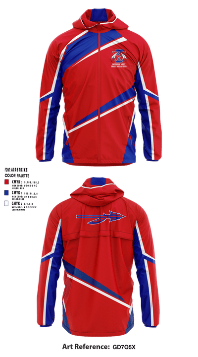 West High School Track & Field 22296758 Windbreaker - 2