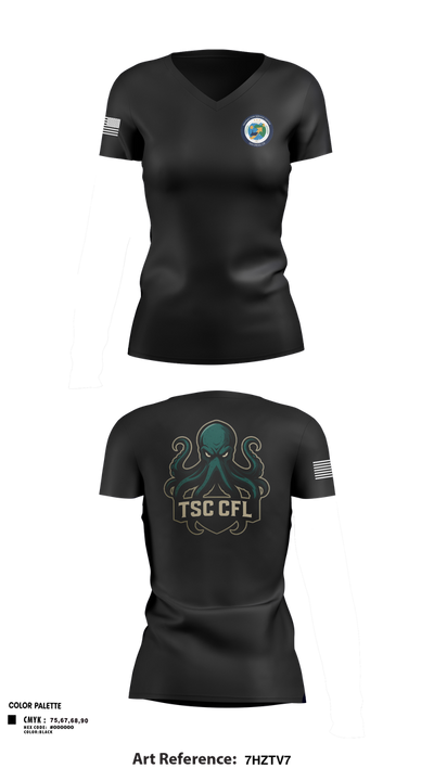 Rsc 73225248 Women's Short Sleeve V-neck Shirt - 22