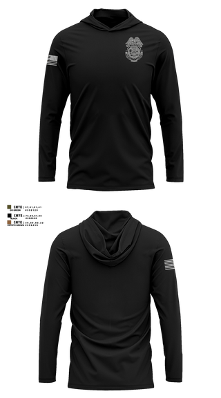 Long Sleeve Hooded Sun Shirt, LEA Fort Riley, Army, Teamtime, Team time, sublimation, custom sports apparel, team uniforms, spirit wear, spiritwear, sports uniforms, custom shirts, team store, custom team store, fundraiser sports, apparel fundraiser