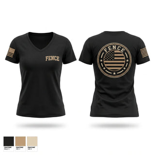 Womens Short Sleeve Vneck Shirt, Fence, Fire Department, Teamtime, Team time, sublimation, custom sports apparel, team uniforms, spirit wear, spiritwear, sports uniforms, custom shirts, team store, custom team store, fundraiser sports, apparel fundraiser