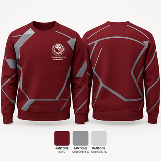 Crew Neck Sweatshirt, Florence Chapel Middle School Basketball, Men's Basketball, Teamtime, Team time, sublimation, custom sports apparel, team uniforms, spirit wear, spiritwear, sports uniforms, custom shirts, team store, custom team store, fundraiser sports, apparel fundraiser