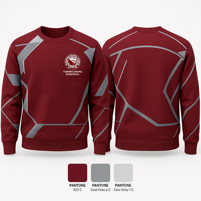 Florence Chapel Middle School Basketball 51677276 Crew Neck Sweatshirt - 1