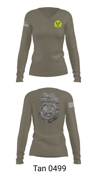 Womens Long Sleeve Vneck Shirt, 88th Military Police Company, , Teamtime, Team time, sublimation, custom sports apparel, team uniforms, spirit wear, spiritwear, sports uniforms, custom shirts, team store, custom team store, fundraiser sports, apparel fundraiser