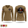 Recruiting station Stephenville Women's Long Sleeve V-neck Shirt - 1