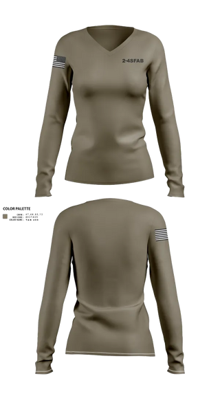 Womens Long Sleeve Vneck Shirt, 2-4SFAB, , Teamtime, Team time, sublimation, custom sports apparel, team uniforms, spirit wear, spiritwear, sports uniforms, custom shirts, team store, custom team store, fundraiser sports, apparel fundraiser