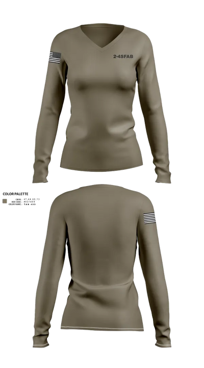 2-4SFAB 31446085 Women's Long Sleeve V-neck Shirt - 10