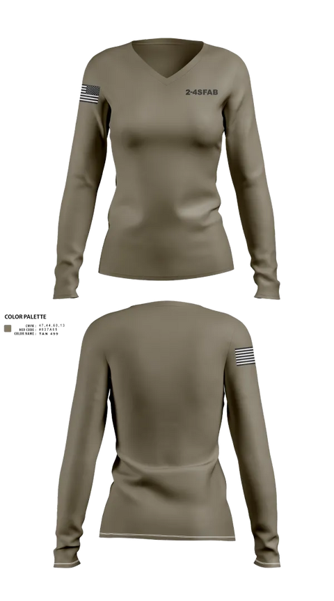 Womens Long Sleeve Vneck Shirt, 2-4SFAB, , Teamtime, Team time, sublimation, custom sports apparel, team uniforms, spirit wear, spiritwear, sports uniforms, custom shirts, team store, custom team store, fundraiser sports, apparel fundraiser