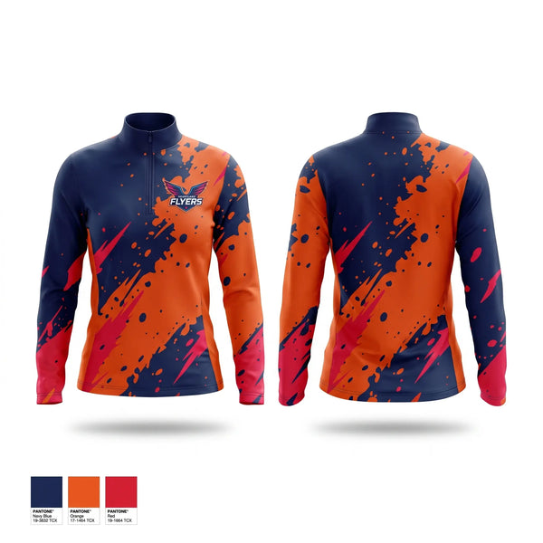 Quarter Zip Jacket, Heartland Flyers, Track & Field, Teamtime, Team time, sublimation, custom sports apparel, team uniforms, spirit wear, spiritwear, sports uniforms, custom shirts, team store, custom team store, fundraiser sports, apparel fundraiser