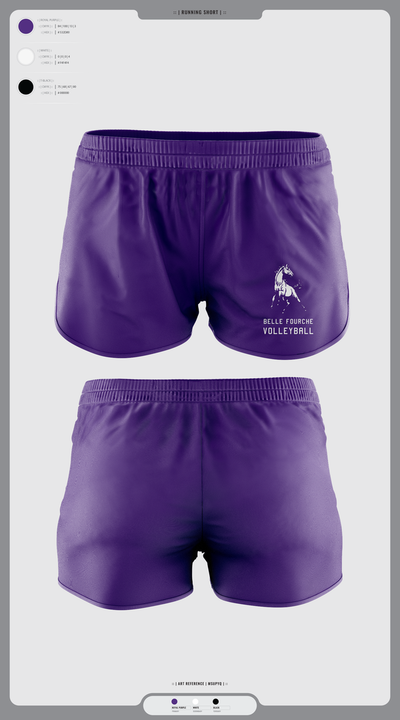 Belle Fourche Volleyball 78454655 Women's Shorts - 1