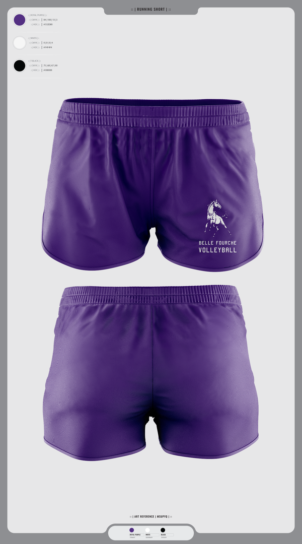 Womens Shorts, Belle Fourche Volleyball, Women's Volleyball, Teamtime, Team time, sublimation, custom sports apparel, team uniforms, spirit wear, spiritwear, sports uniforms, custom shirts, team store, custom team store, fundraiser sports, apparel fundraiser