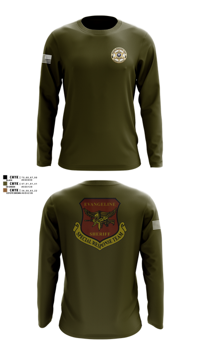 Evangeline Parish Sheriffs Office S.R.T Long Sleeve Performance Shirt 101