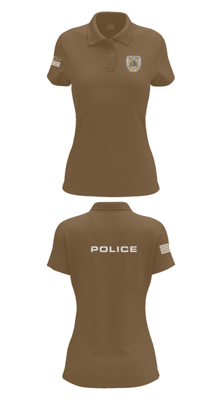 Womens Short Sleeve Performance Polo, Vincennes Police Department, , Teamtime, Team time, sublimation, custom sports apparel, team uniforms, spirit wear, spiritwear, sports uniforms, custom shirts, team store, custom team store, fundraiser sports, apparel fundraiser