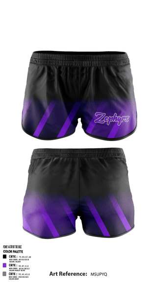 Womens Shorts, Zephyrs, Softball, Teamtime, Team time, sublimation, custom sports apparel, team uniforms, spirit wear, spiritwear, sports uniforms, custom shirts, team store, custom team store, fundraiser sports, apparel fundraiser