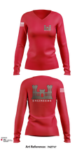 817th engineer sapper 48720796 Women's Long Sleeve V-neck Shirt - 53