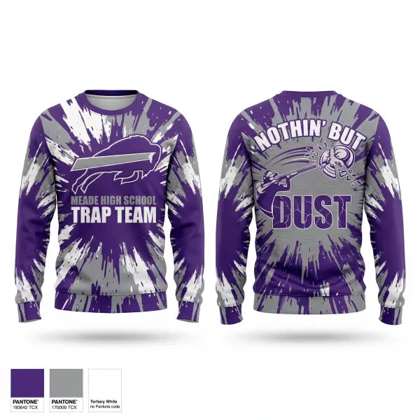Crew Neck Sweatshirt, Meade High School Trap TeamMeade High School Trap Team, Spirit Store, Teamtime, Team time, sublimation, custom sports apparel, team uniforms, spirit wear, spiritwear, sports uniforms, custom shirts, team store, custom team store, fundraiser sports, apparel fundraiser