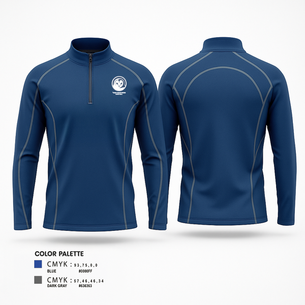 Quarter Zip Jacket, Thaden Barnstormers Basketball, Men's Basketball, Teamtime, Team time, sublimation, custom sports apparel, team uniforms, spirit wear, spiritwear, sports uniforms, custom shirts, team store, custom team store, fundraiser sports, apparel fundraiser