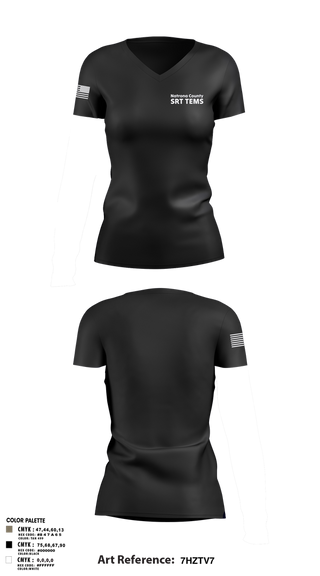Womens Short Sleeve Vneck Shirt, Natrona County SRT TEMS, , Teamtime, Team time, sublimation, custom sports apparel, team uniforms, spirit wear, spiritwear, sports uniforms, custom shirts, team store, custom team store, fundraiser sports, apparel fundraiser