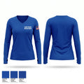 Louisa County Rescue Squad Women's Long Sleeve V-neck Shirt - 1