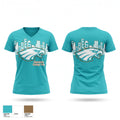 ClutchCity Collrgr Prep Women's Short Sleeve V-neck Shirt - 1