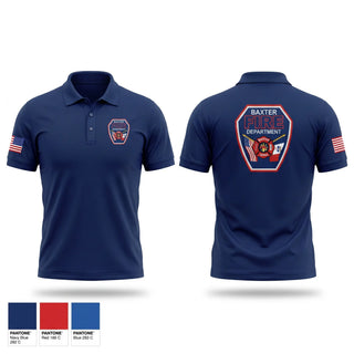 Short Sleeve Performance Polo, Baxter Fire Department, Fire Department, Teamtime, Team time, sublimation, custom sports apparel, team uniforms, spirit wear, spiritwear, sports uniforms, custom shirts, team store, custom team store, fundraiser sports, apparel fundraiser