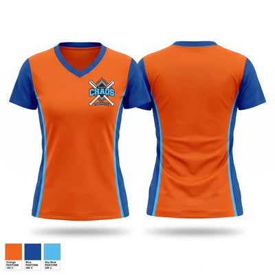 Poynette chaos Women's Short Sleeve V-neck Shirt - 1