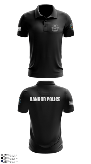 Short Sleeve Performance Polo, Bangor PD, Police, Teamtime, Team time, sublimation, custom sports apparel, team uniforms, spirit wear, spiritwear, sports uniforms, custom shirts, team store, custom team store, fundraiser sports, apparel fundraiser