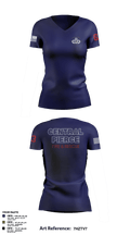 Central Pierce Hazmat 51368601 Women's Short Sleeve V-neck Shirt - 6