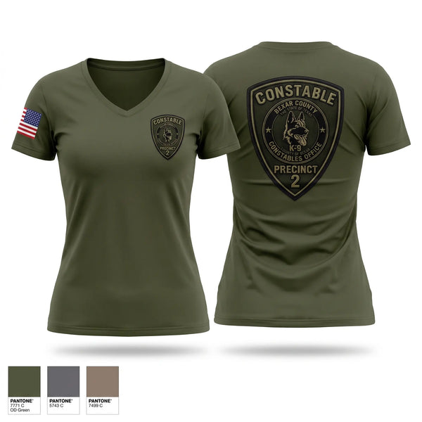 Womens Short Sleeve Vneck Shirt, Bexar, Police, Teamtime, Team time, sublimation, custom sports apparel, team uniforms, spirit wear, spiritwear, sports uniforms, custom shirts, team store, custom team store, fundraiser sports, apparel fundraiser