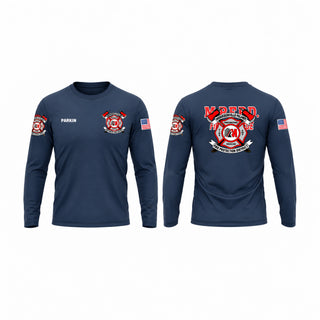Long Sleeve Performance Shirt, Morrisonville Palmer Fire Protection District, Fire Department, Teamtime, Team time, sublimation, custom sports apparel, team uniforms, spirit wear, spiritwear, sports uniforms, custom shirts, team store, custom team store, fundraiser sports, apparel fundraiser