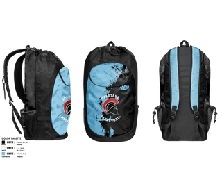 Gear Bag, Spartans, Men's Basketball, Teamtime, Team time, sublimation, custom sports apparel, team uniforms, spirit wear, spiritwear, sports uniforms, custom shirts, team store, custom team store, fundraiser sports, apparel fundraiser