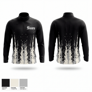 Quarter Zip Jacket, Central Washington Sixers, Baseball, Teamtime, Team time, sublimation, custom sports apparel, team uniforms, spirit wear, spiritwear, sports uniforms, custom shirts, team store, custom team store, fundraiser sports, apparel fundraiser