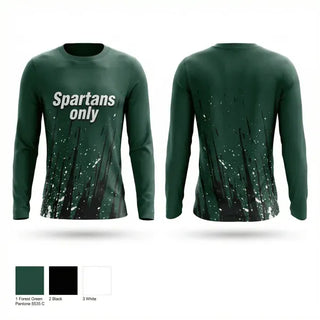 Long Sleeve Performance Shirt, Spartans, Softball, Teamtime, Team time, sublimation, custom sports apparel, team uniforms, spirit wear, spiritwear, sports uniforms, custom shirts, team store, custom team store, fundraiser sports, apparel fundraiser