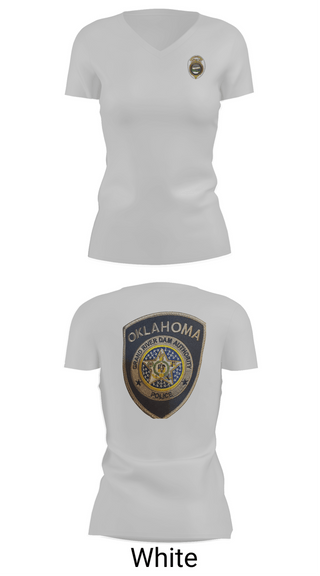 Womens Short Sleeve Vneck Shirt, Grand River Dam Authority, Police, Teamtime, Team time, sublimation, custom sports apparel, team uniforms, spirit wear, spiritwear, sports uniforms, custom shirts, team store, custom team store, fundraiser sports, apparel fundraiser