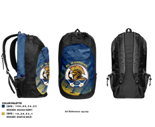Gear Bag, FC Warriors, Men's Soccer, Teamtime, Team time, sublimation, custom sports apparel, team uniforms, spirit wear, spiritwear, sports uniforms, custom shirts, team store, custom team store, fundraiser sports, apparel fundraiser