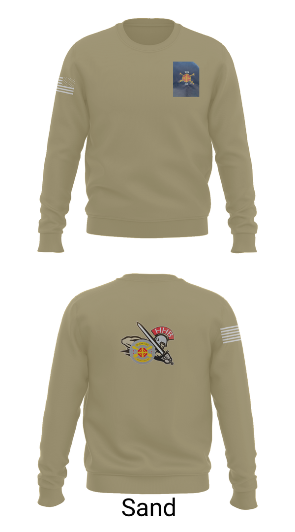 Crew Neck Sweatshirt, HHB, 428th Field Artillery Brigade, , Teamtime, Team time, sublimation, custom sports apparel, team uniforms, spirit wear, spiritwear, sports uniforms, custom shirts, team store, custom team store, fundraiser sports, apparel fundraiser