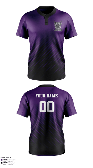 Two Button Softball Jersey, OC knights Castillo, Softball, Teamtime, Team time, sublimation, custom sports apparel, team uniforms, spirit wear, spiritwear, sports uniforms, custom shirts, team store, custom team store, fundraiser sports, apparel fundraiser