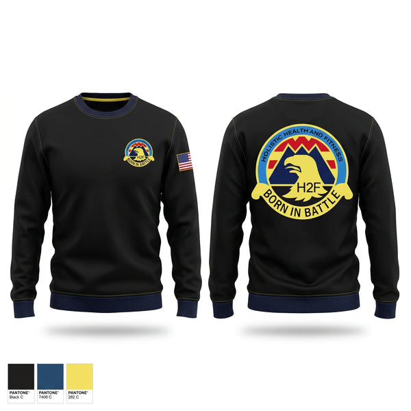 Crew Neck Sweatshirt, 3DSB H2F, Army, Teamtime, Team time, sublimation, custom sports apparel, team uniforms, spirit wear, spiritwear, sports uniforms, custom shirts, team store, custom team store, fundraiser sports, apparel fundraiser