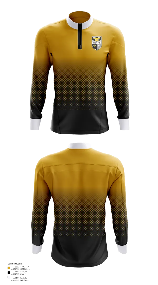Quarter Zip Jacket, AISP F.C., Men's Soccer, Teamtime, Team time, sublimation, custom sports apparel, team uniforms, spirit wear, spiritwear, sports uniforms, custom shirts, team store, custom team store, fundraiser sports, apparel fundraiser