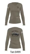 1-185th IN BN 23098536 Women's Long Sleeve V-neck Shirt - 73