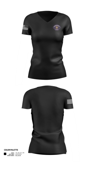 Womens Short Sleeve Vneck Shirt, Pasadena Police Department Honor Guard, Police, Teamtime, Team time, sublimation, custom sports apparel, team uniforms, spirit wear, spiritwear, sports uniforms, custom shirts, team store, custom team store, fundraiser sports, apparel fundraiser
