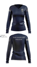 San marcos police - field force 1789471 Women's Long Sleeve V-neck Shirt - 100