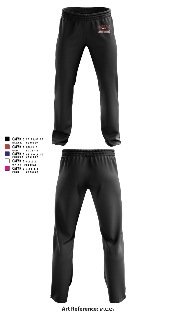 Sweatpants, Carolina Track Hawks, Track & Field, Teamtime, Team time, sublimation, custom sports apparel, team uniforms, spirit wear, spiritwear, sports uniforms, custom shirts, team store, custom team store, fundraiser sports, apparel fundraiser