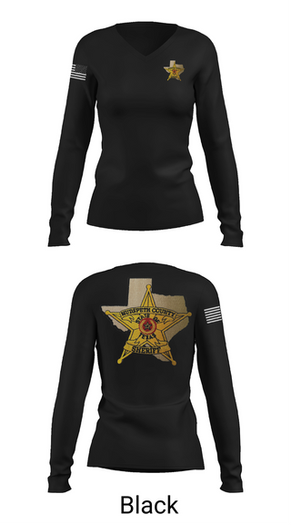 Womens Long Sleeve Vneck Shirt, Hudspeth county sheriff office, , Teamtime, Team time, sublimation, custom sports apparel, team uniforms, spirit wear, spiritwear, sports uniforms, custom shirts, team store, custom team store, fundraiser sports, apparel fundraiser