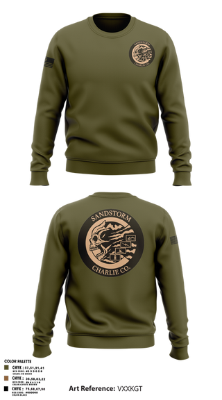 Crew Neck Sweatshirt, Charlie Company, , Teamtime, Team time, sublimation, custom sports apparel, team uniforms, spirit wear, spiritwear, sports uniforms, custom shirts, team store, custom team store, fundraiser sports, apparel fundraiser