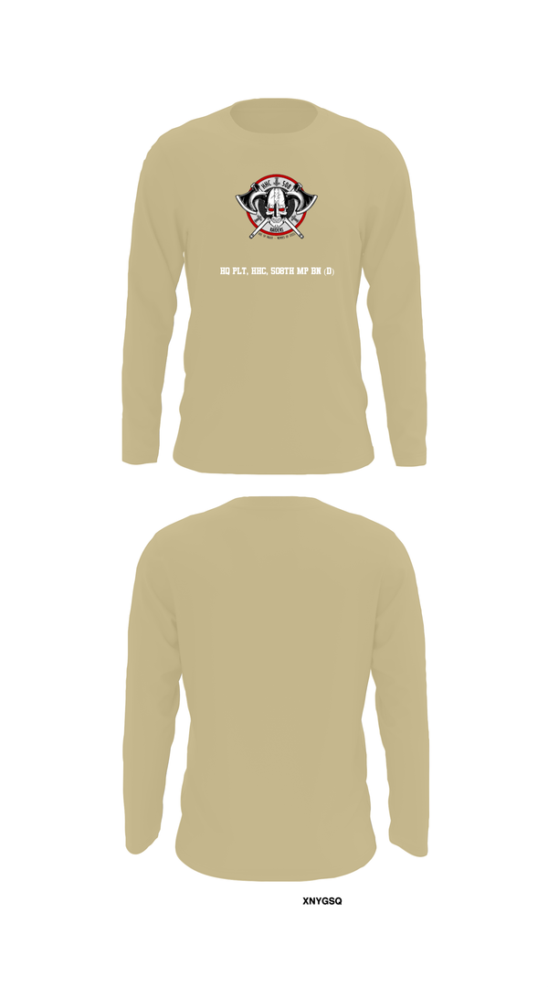 Long Sleeve Performance Shirt, HQ PLT, HHC, 508th MP BN (D), , Teamtime, Team time, sublimation, custom sports apparel, team uniforms, spirit wear, spiritwear, sports uniforms, custom shirts, team store, custom team store, fundraiser sports, apparel fundraiser
