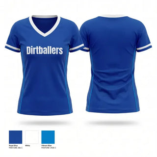 Womens Short Sleeve Vneck Shirt, Dirtballers, Softball, Teamtime, Team time, sublimation, custom sports apparel, team uniforms, spirit wear, spiritwear, sports uniforms, custom shirts, team store, custom team store, fundraiser sports, apparel fundraiser