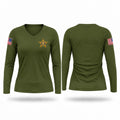 The Levy County Sheriff's Office Women's Long Sleeve V-neck Shirt - 1