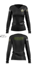 Financial Crimes Women's Long Sleeve V-neck Shirt - 5