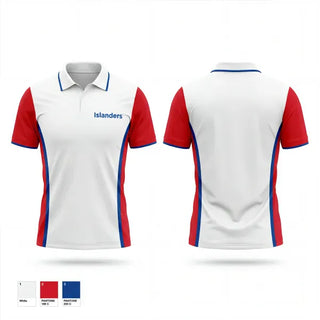 Short Sleeve Performance Polo, Islanders, Men's Basketball, Teamtime, Team time, sublimation, custom sports apparel, team uniforms, spirit wear, spiritwear, sports uniforms, custom shirts, team store, custom team store, fundraiser sports, apparel fundraiser