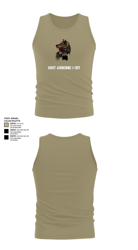 Tank Top, 101st airborne 1-327, Army, Teamtime, Team time, sublimation, custom sports apparel, team uniforms, spirit wear, spiritwear, sports uniforms, custom shirts, team store, custom team store, fundraiser sports, apparel fundraiser